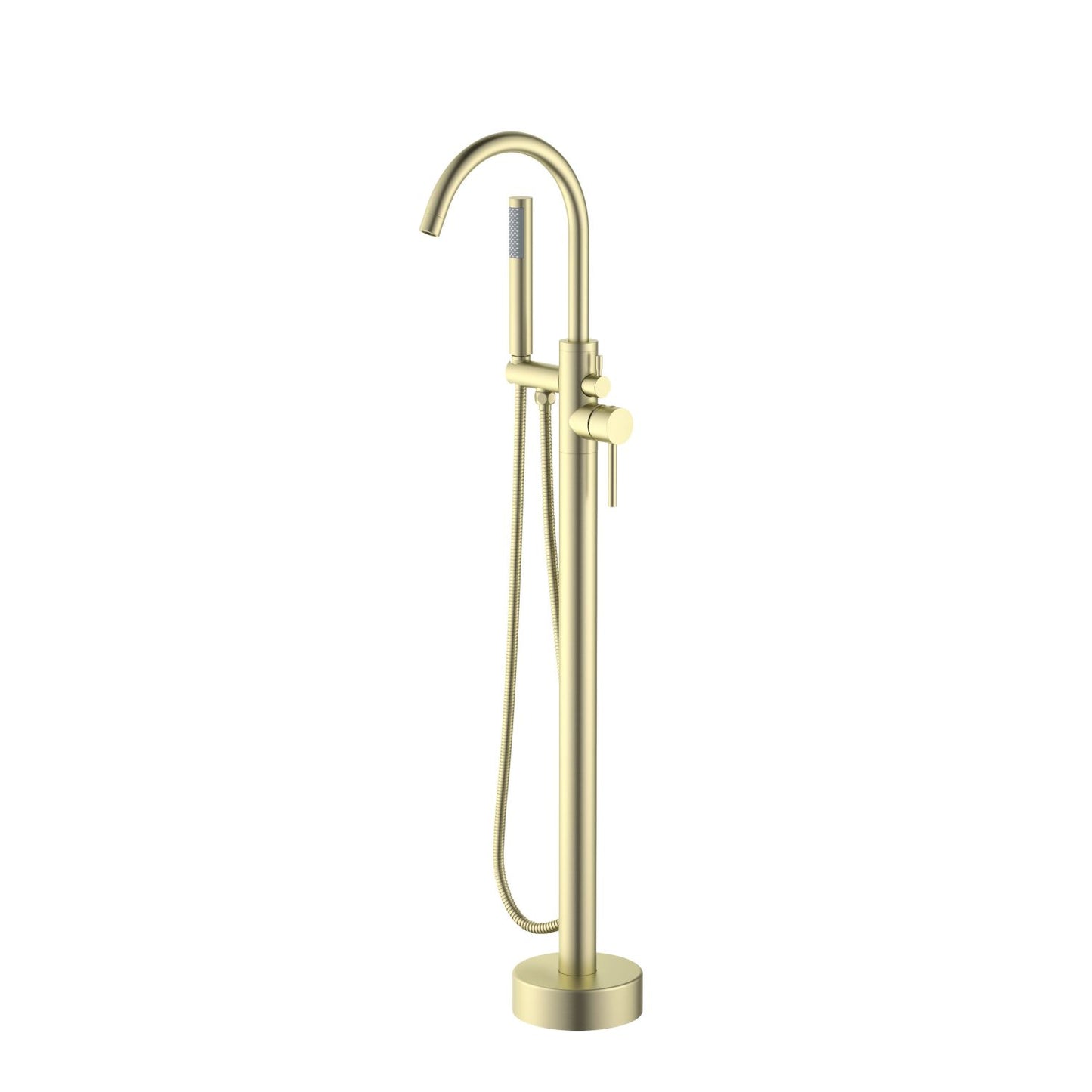 Aquavit Circular Freestanding Tub Faucet with high arc spout TF0905011