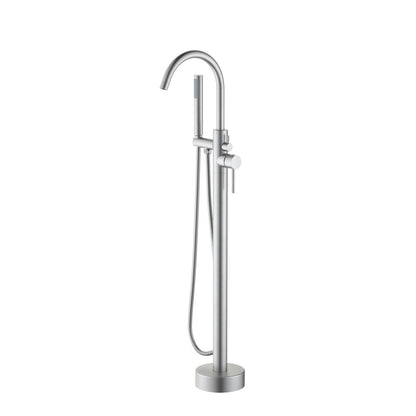 Aquavit Circular Freestanding Tub Faucet with high arc spout TF0905011