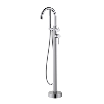 Aquavit Circular Freestanding Tub Faucet with high arc spout TF0905011