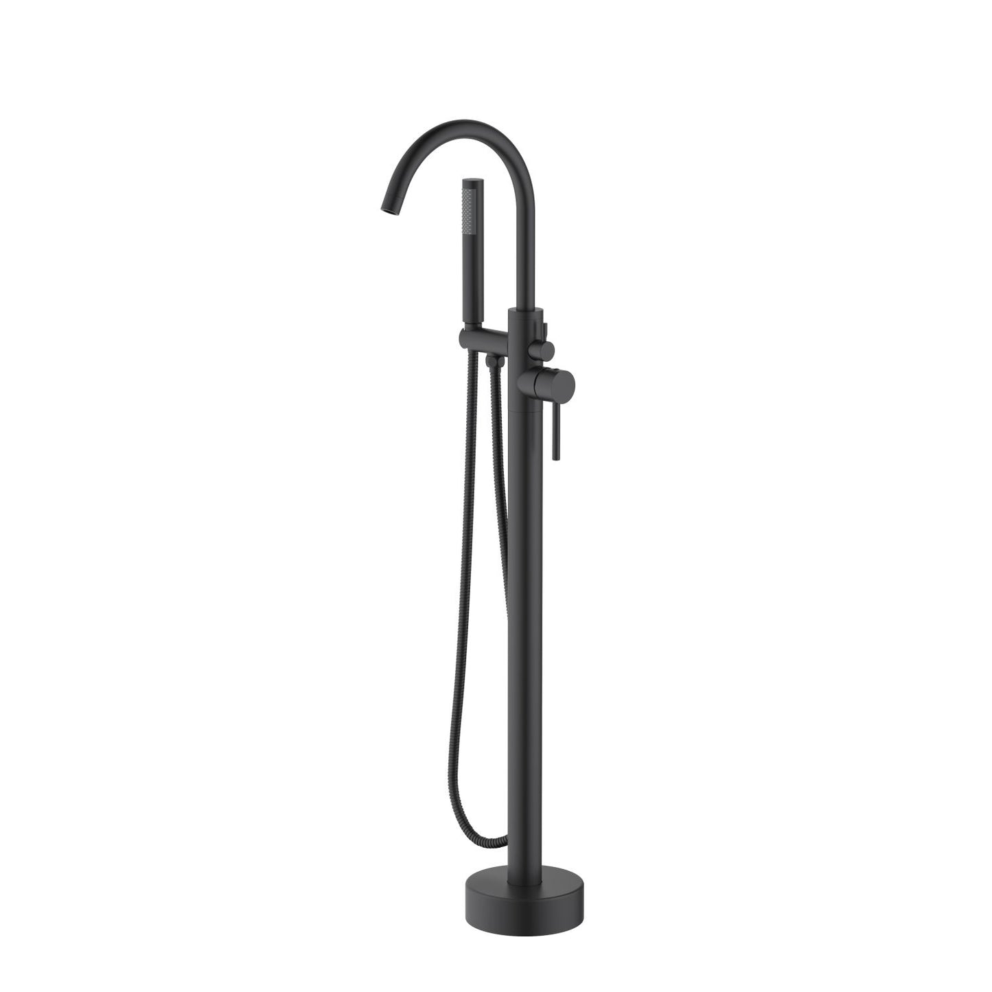 Aquavit Circular Freestanding Tub Faucet with high arc spout TF0905011