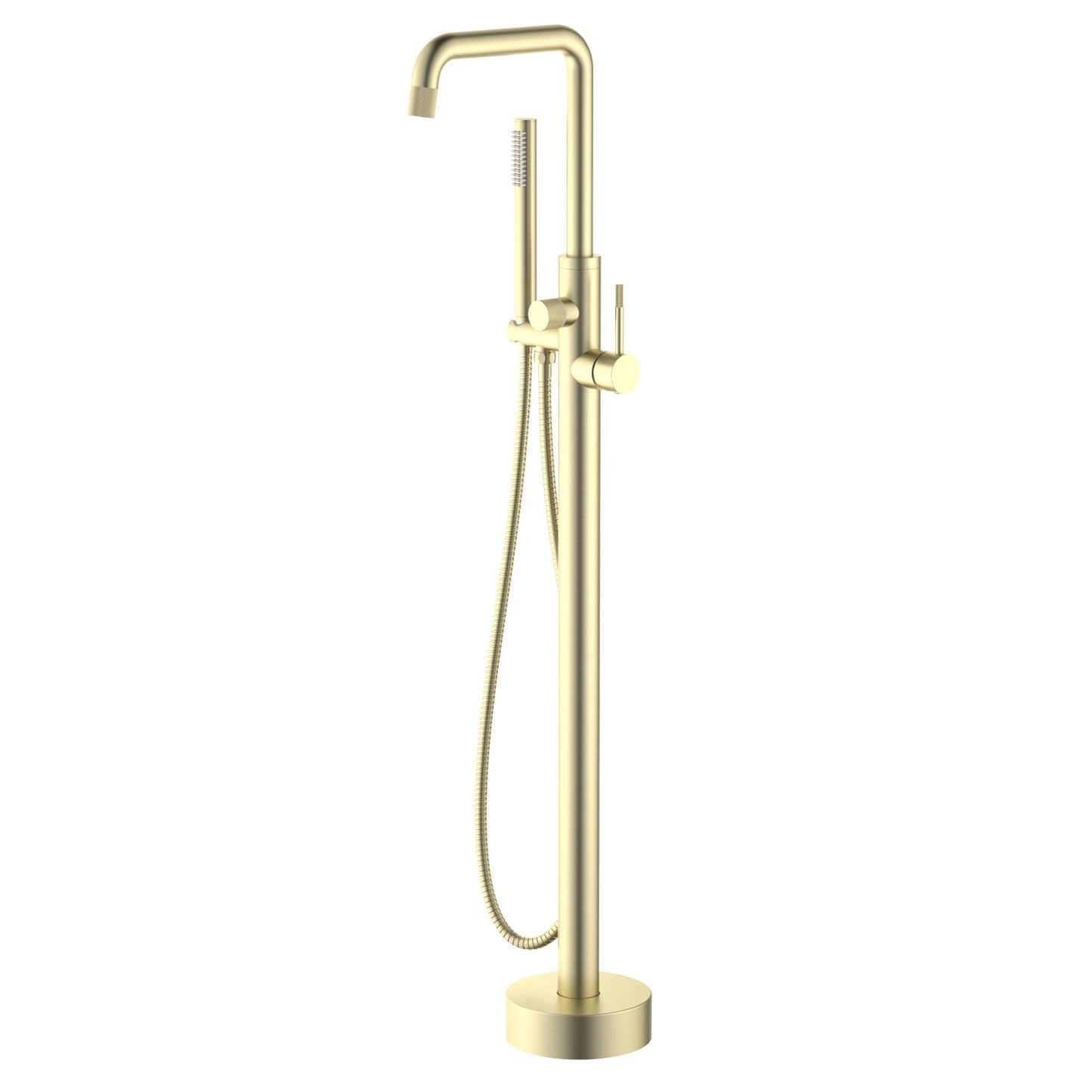 Circular Knurled handle Freestanding Bathtub Faucet TF0907011