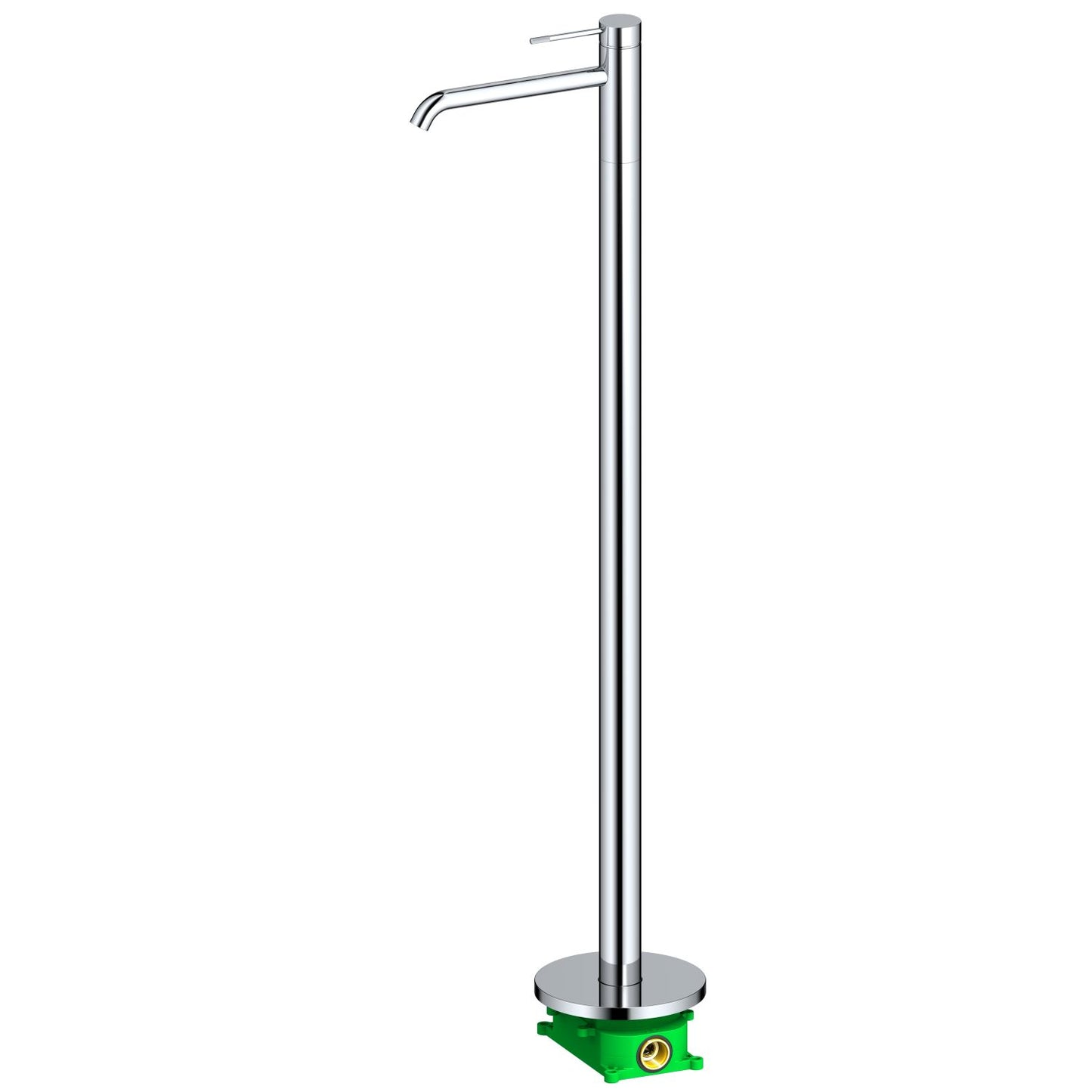 Aquavit Circular X Series Floor-Standing Basin Faucet with Rough-in Valve TF1000013