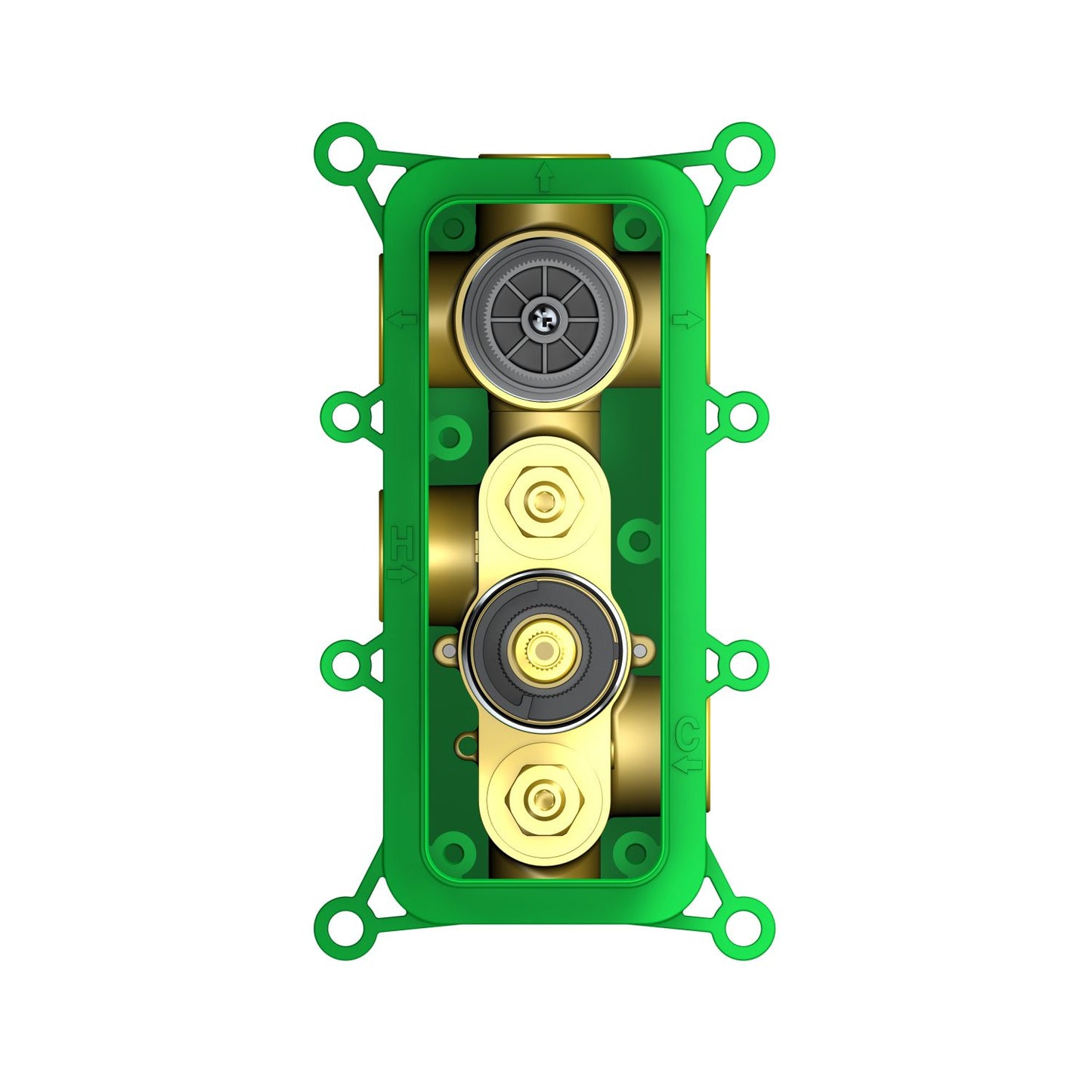 3-Way Thermostatic Rough-In Shower Valve with Integrated Shut-Off TSV52301