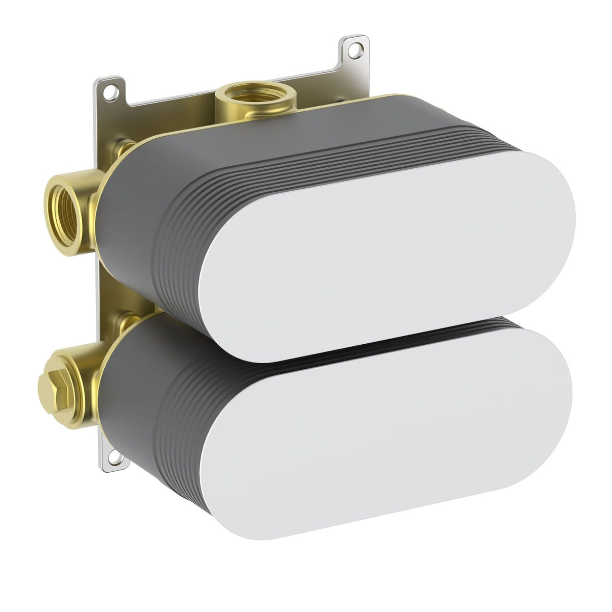 Aquavit TSVB5301 two or three-outlet thermostatic shower rough-in valve with protective covers