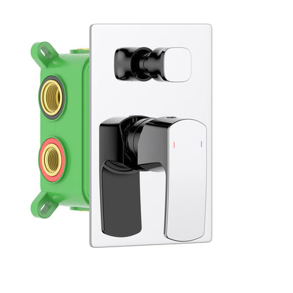 Aquavit Cascade chrome three-outlet concealed shower valve and trim kit VT0322301