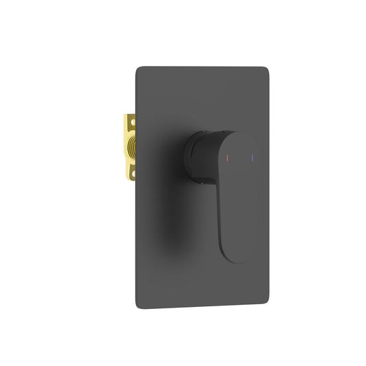 Aquavit Tender matte black one-outlet concealed shower mixer VT0411101