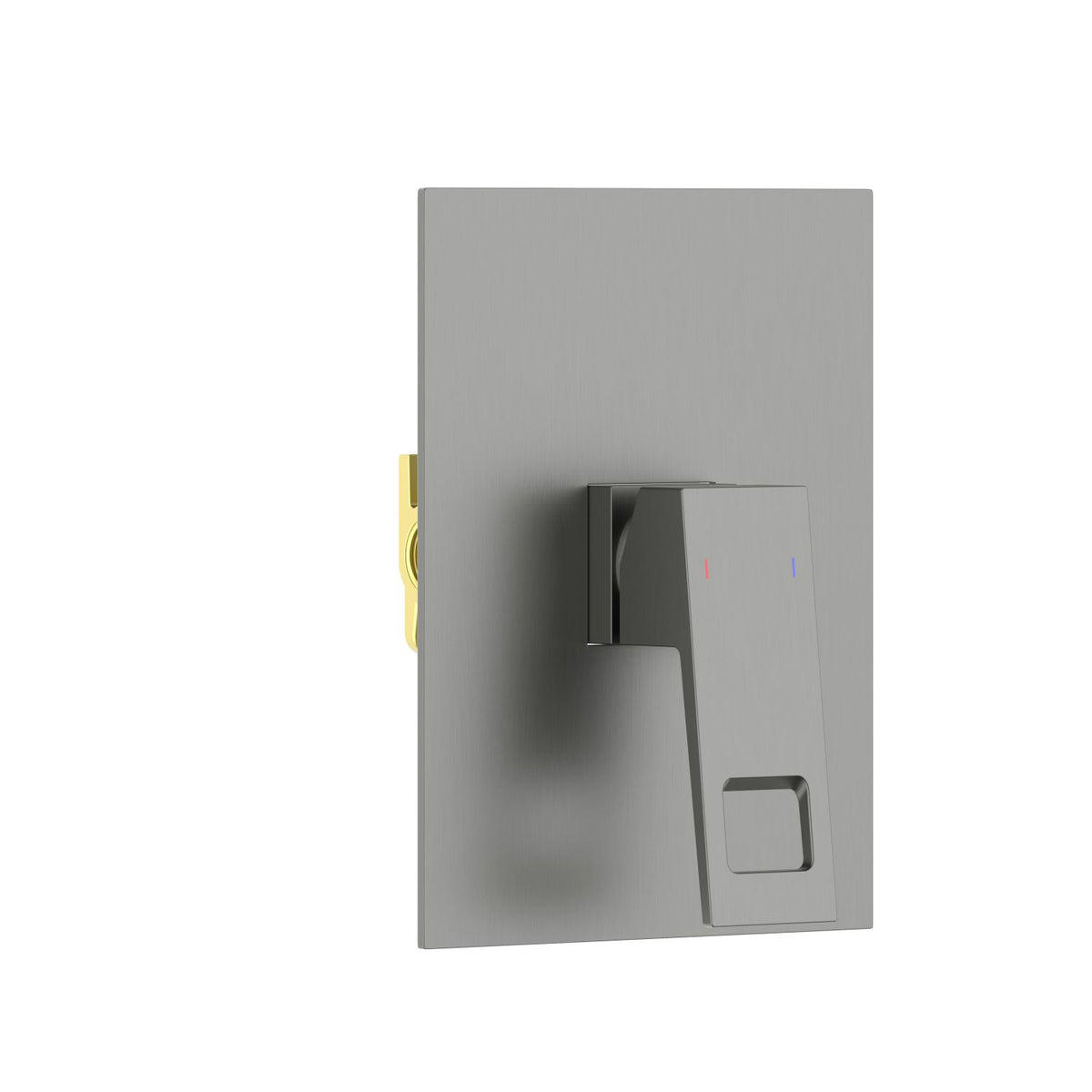 Aquavit Hollow brushed gunmetal one-outlet concealed shower mixer VT0611101