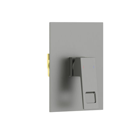 Aquavit Hollow brushed gunmetal one-outlet concealed shower mixer VT0611101
