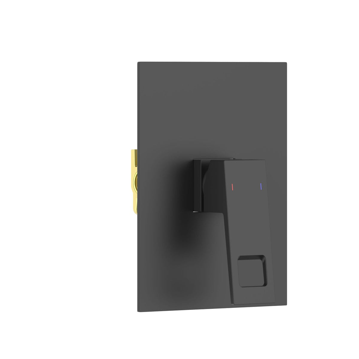 Aquavit Hollow matte black one-outlet concealed shower mixer VT0611101
