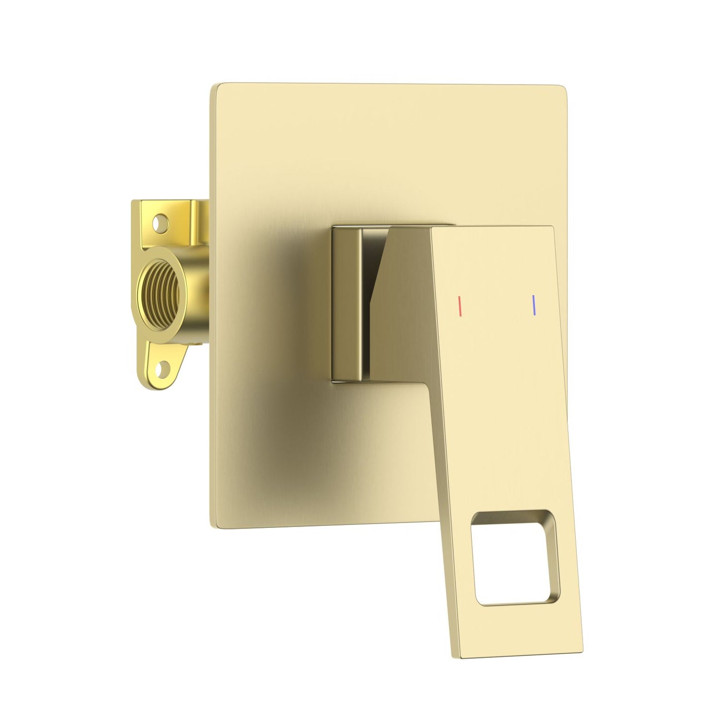 Hollow Concealed shower mixer with 1 outlet with small stainless steel plate VT0611101