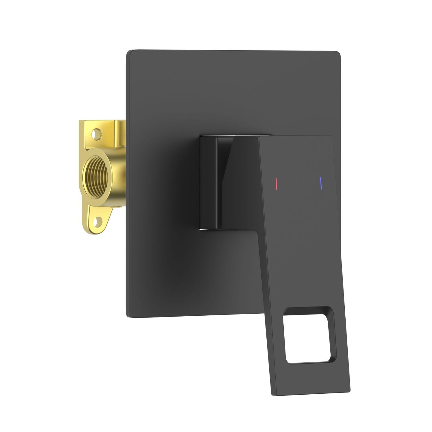 Hollow Concealed shower mixer with 1 outlet with small stainless steel plate VT0611101