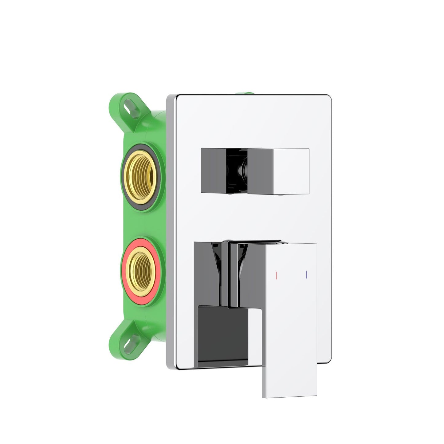 Cube Concealed shower mixer with 3 outlet VT0822301
