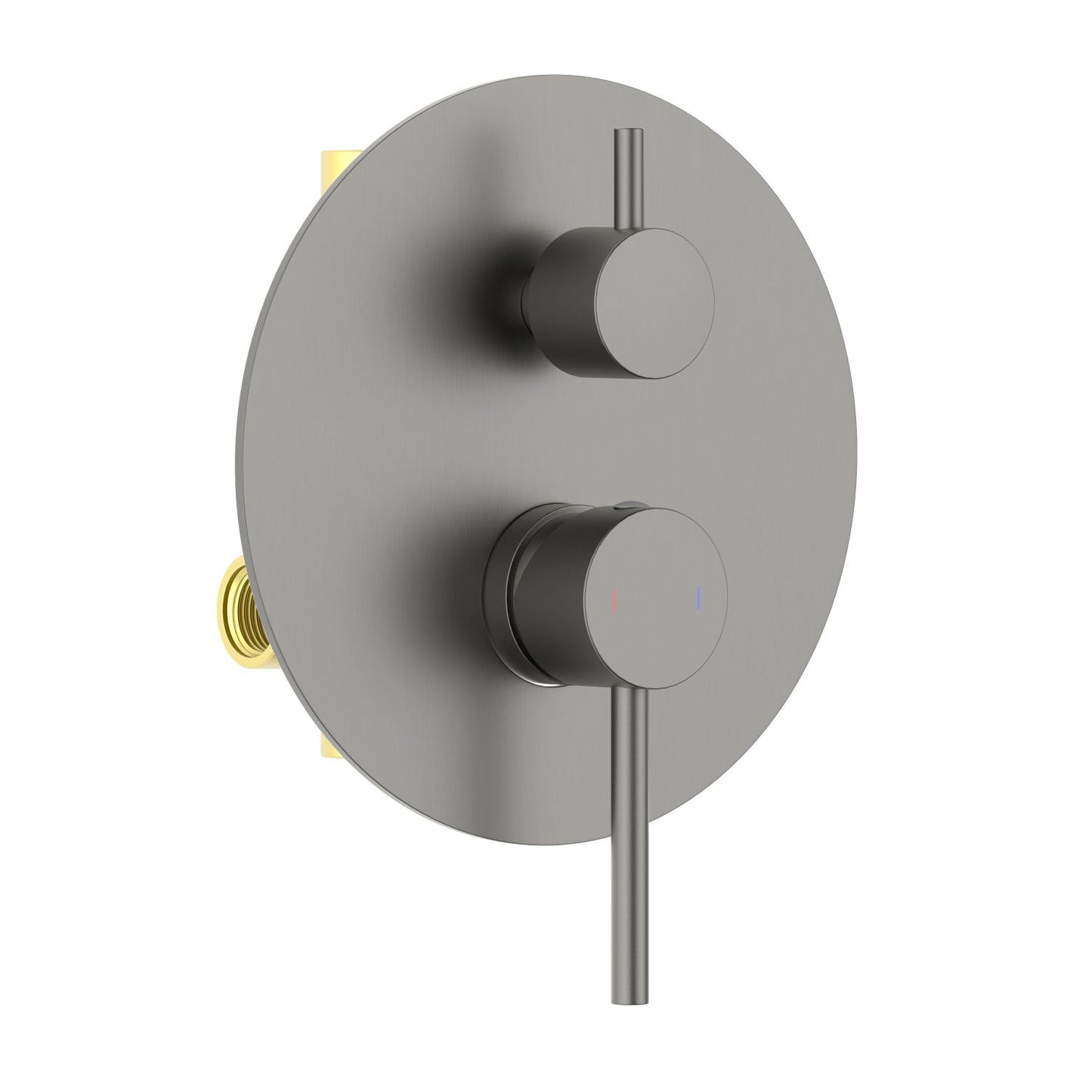 Circular Concealed brass shower mixer with 2 outlets VT0912202