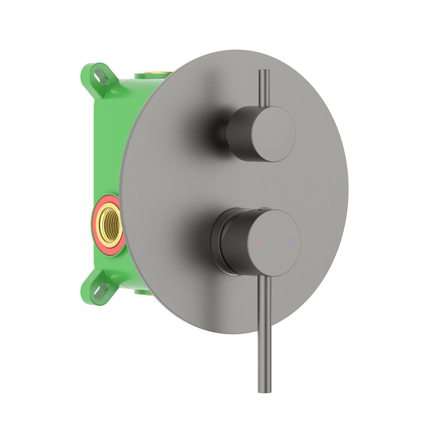 Circular Concealed shower valve 2 outlet with round trim plate VT0922202