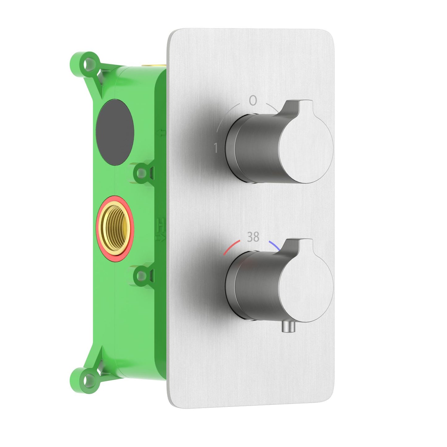 2-Function Concealed Thermostatic Shower Valve System with Rough-In Box VT0952201