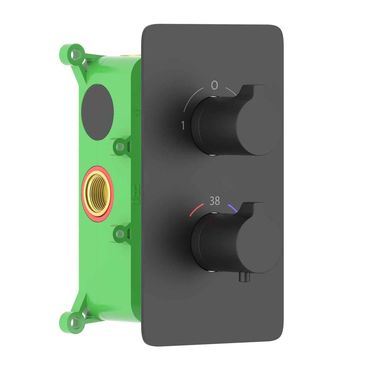 2-Function Concealed Thermostatic Shower Valve System with Rough-In Box VT0952201
