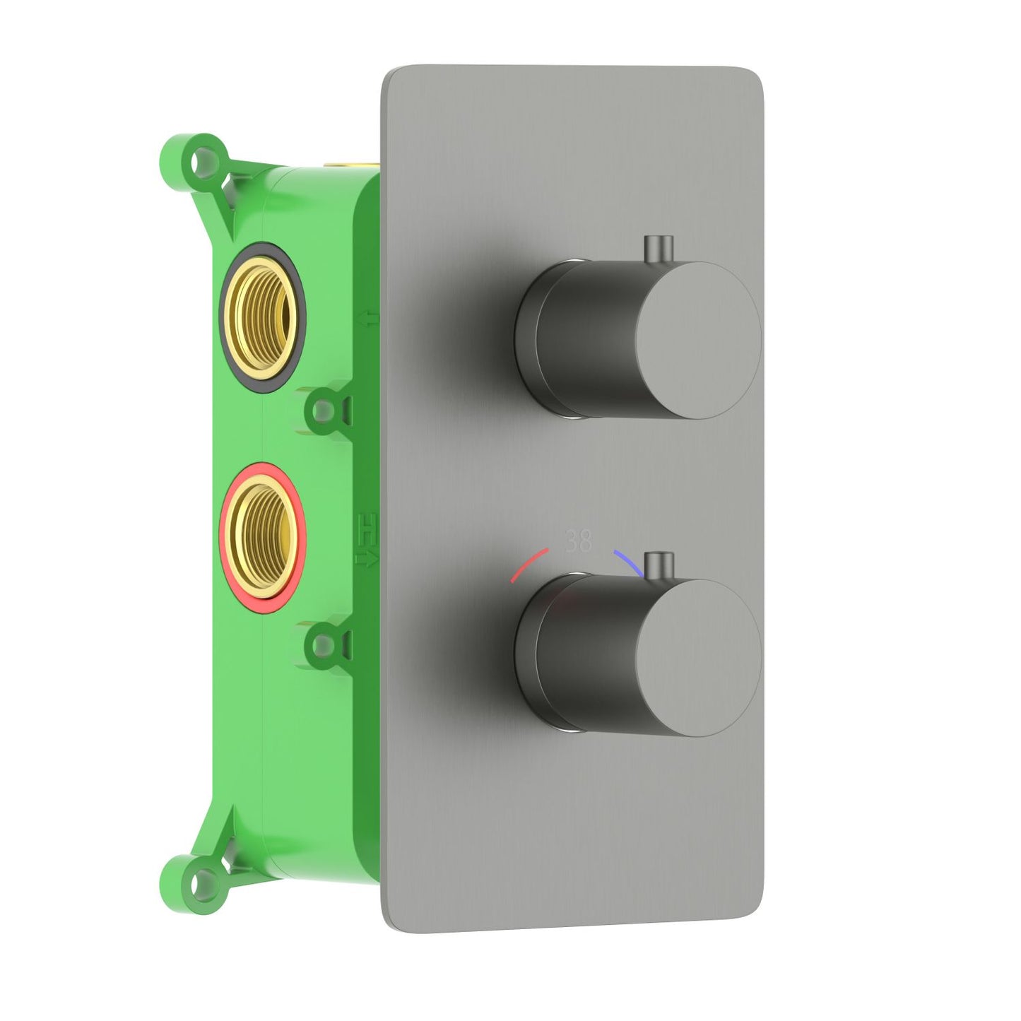3-Function Concealed Thermostatic Shower Valve System with Rough-In Box VT0952303