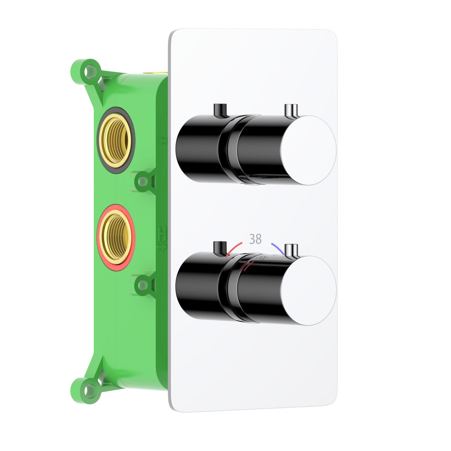 3-Function Concealed Thermostatic Shower Valve System with Rough-In Box VT0952303