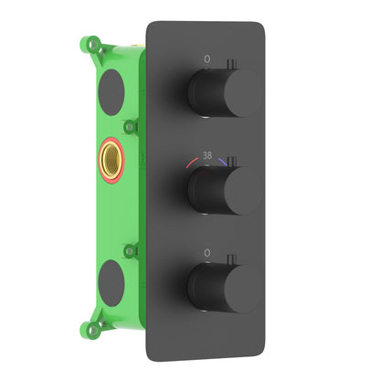 2-Function Concealed Thermostatic Shower Valve System with Dual Outlet Control VT0953203