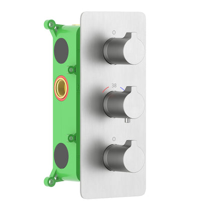 3-Function Concealed Thermostatic Shower Valve System with Simultaneous Outlet Control VT0953301