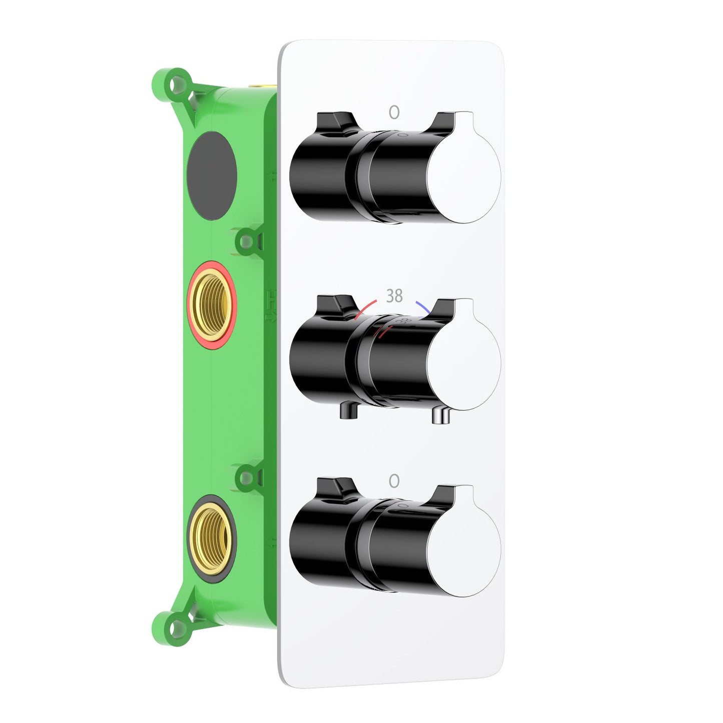 4-Function Concealed Thermostatic Shower Valve System with Simultaneous Outlet Control VT0953401