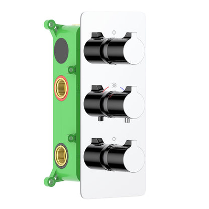 4-Function Concealed Thermostatic Shower Valve System with Simultaneous Outlet Control VT0953401