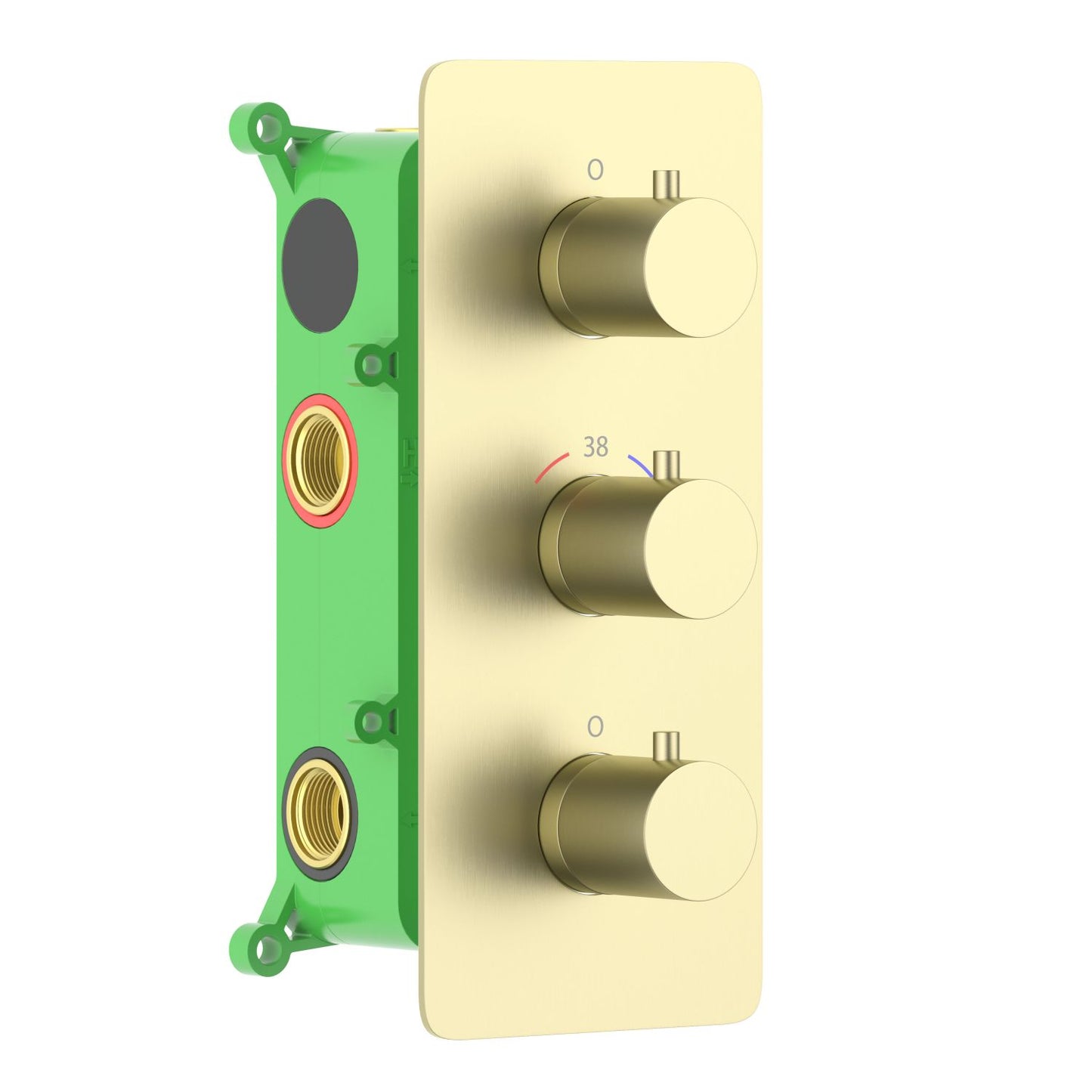 4-Function Concealed Thermostatic Shower Valve System with Simultaneous Outlet Control VT0953403