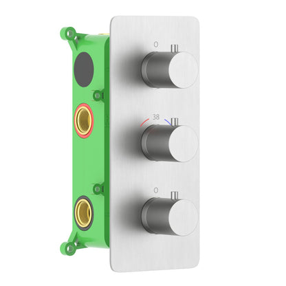 4-Function Concealed Thermostatic Shower Valve System with Simultaneous Outlet Control VT0953403