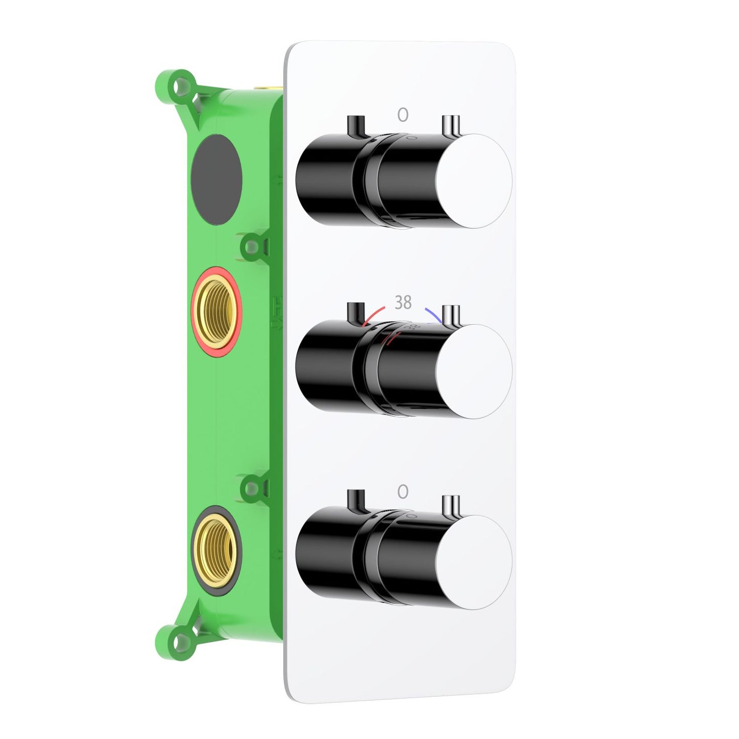 4-Function Concealed Thermostatic Shower Valve System with Simultaneous Outlet Control VT0953403