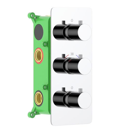 4-Function Concealed Thermostatic Shower Valve System with Simultaneous Outlet Control VT0953403