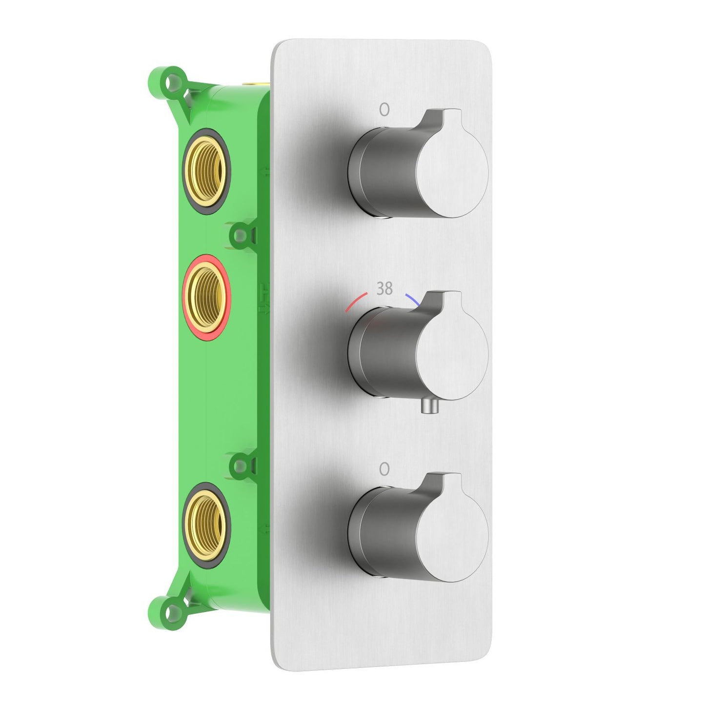5-Function Concealed Thermostatic Shower Valve System with Simultaneous Outlet Control VT0953501