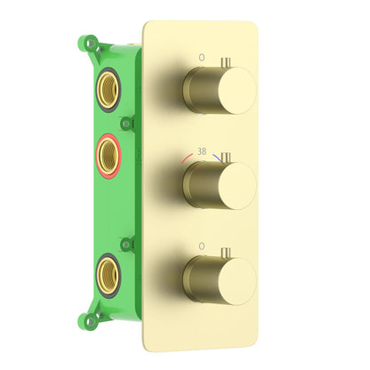 5-Function Concealed Thermostatic Shower Valve System with Simultaneous Outlet Control VT0953503