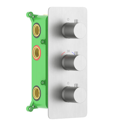 5-Function Concealed Thermostatic Shower Valve System with Simultaneous Outlet Control VT0953503