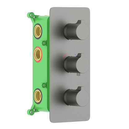 6-Function Concealed Thermostatic Shower Valve System with Simultaneous Outlet Control VT0953601