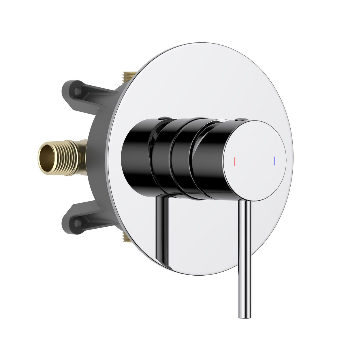 Aquavit CIRCULAR chrome round one-outlet pressure-balance shower valve and trim kit VT0981101