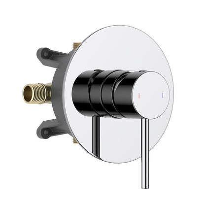Aquavit CIRCULAR chrome round one-outlet pressure-balance shower valve and trim kit VT0981101