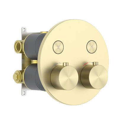 Aquavit B Series 2-Function Thermostatic Shower System withPush Controls VT09B4201