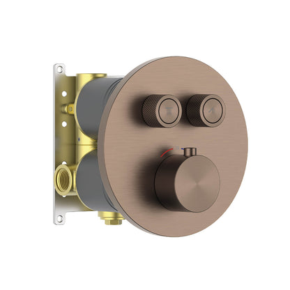 Aquavit C Series Thermostatic Shower Faucet with Push-Button Controls Dual Function VT09C3201