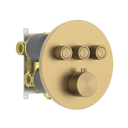 Aquavit C Series Thermostatic Shower Faucet with Push-Button Controls Three Function VT09C4301