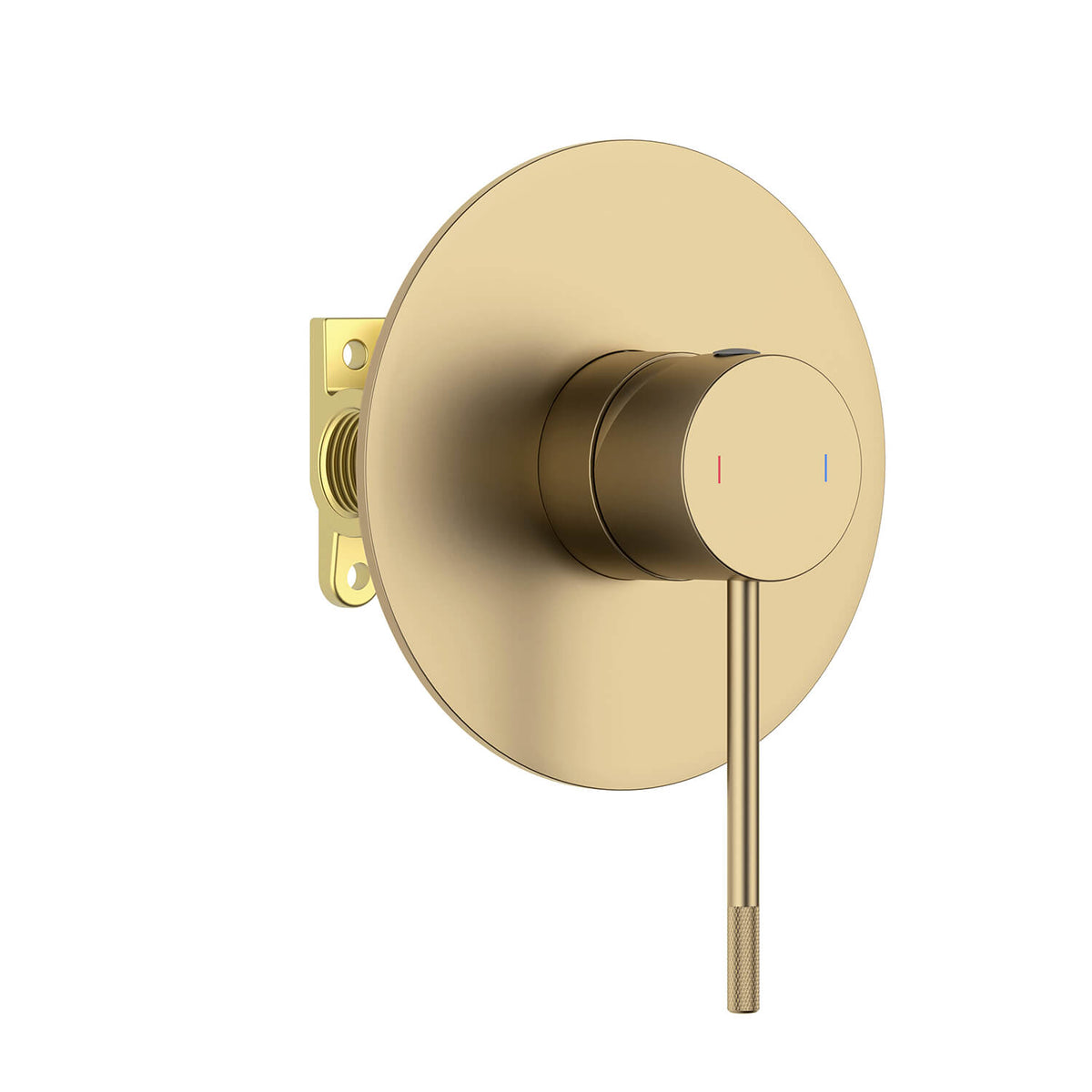 Aquavit Circular X brushed brass one-outlet concealed shower mixer VT1011102