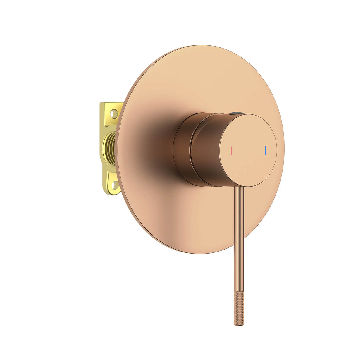 Aquavit Circular X brushed rose gold one-outlet concealed shower mixer VT1011102