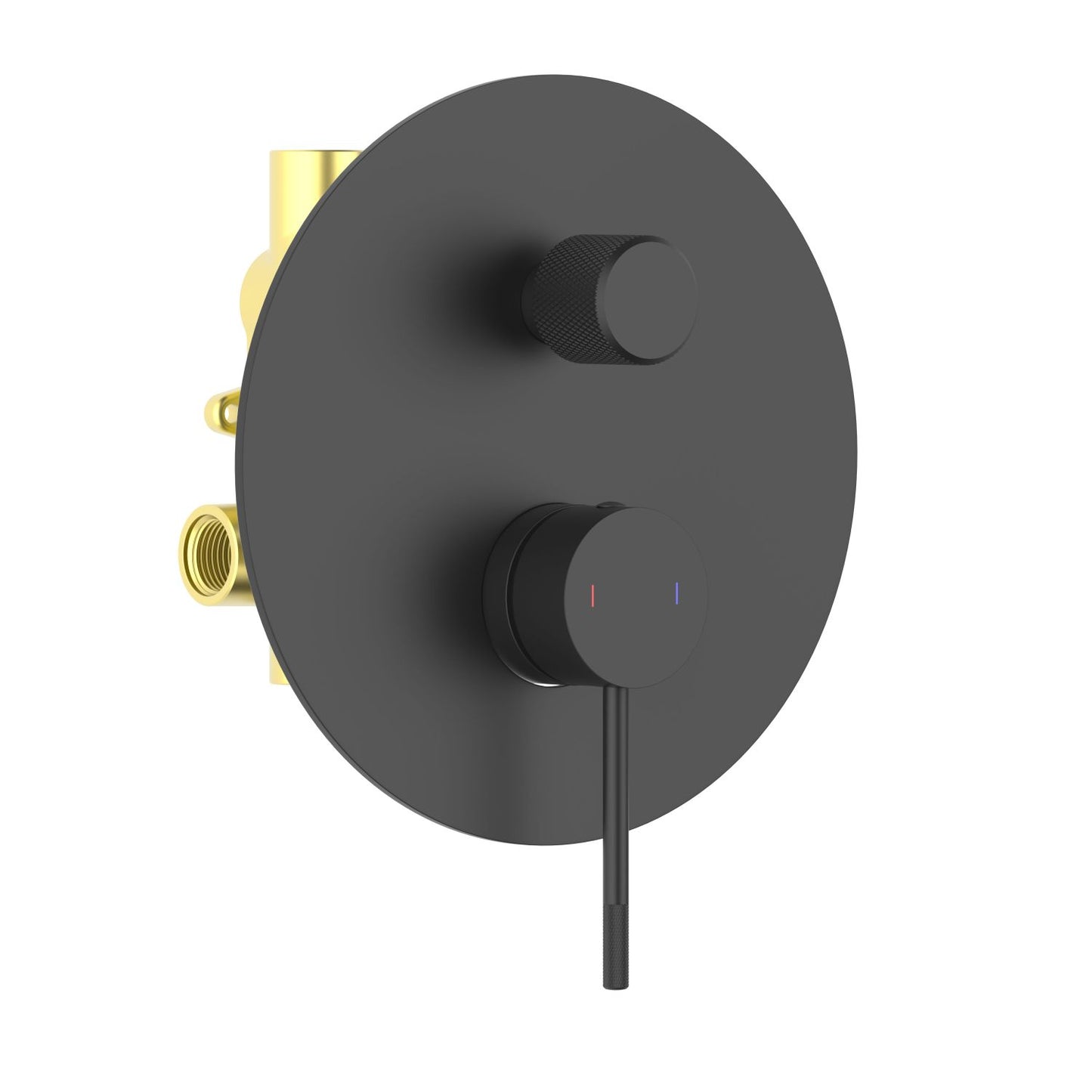 CircularX Durable Brass Concealed Mixer With Brass Carving Handle VT1012202