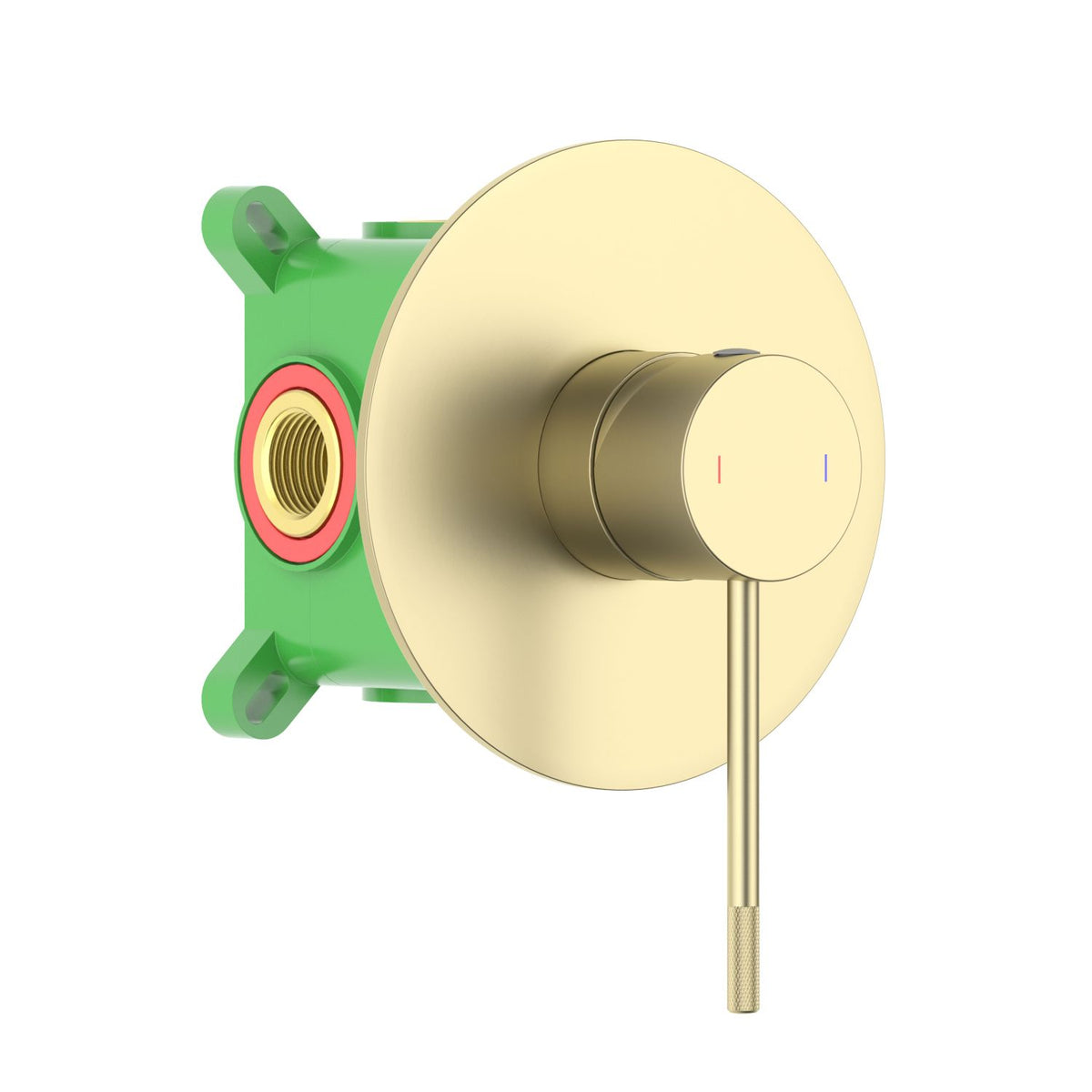 Aquavit Circular X brushed gold one-outlet concealed shower mixer VT1021101