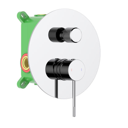 Aquavit Circular X Series 2-Way Concealed Shower Mixer with Installation Box VT1022201
