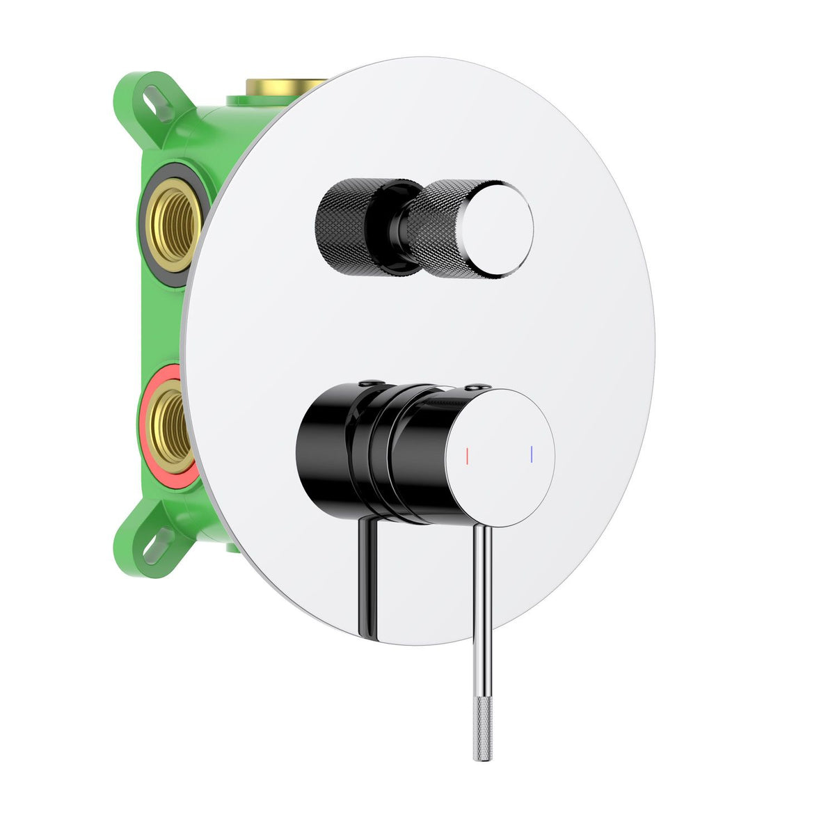 Aquavit Circular X chrome three-outlet concealed shower mixer VT1022301