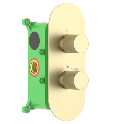 2-Function Concealed Thermostatic Shower Valve System with Rough-In Box VT1052201