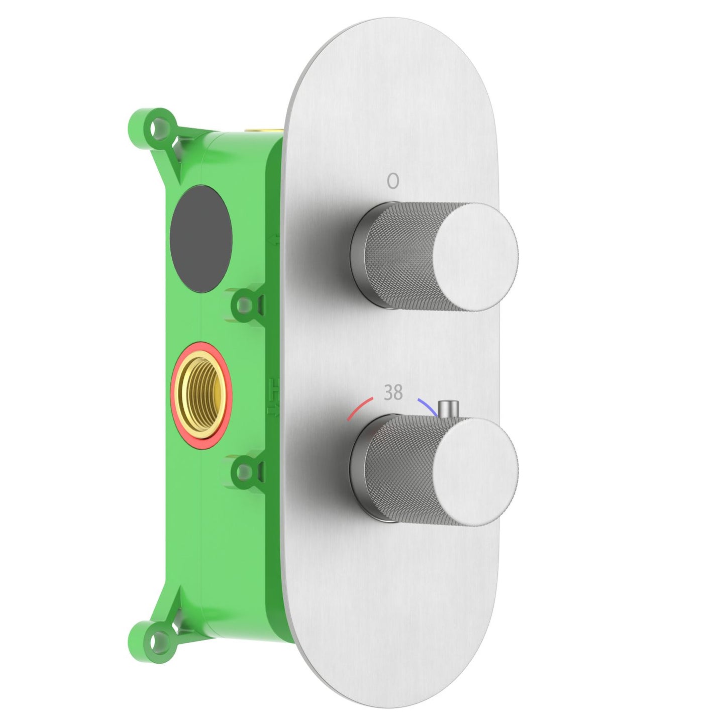 2-Function Concealed Thermostatic Shower Valve System with Rough-In Box VT1052201