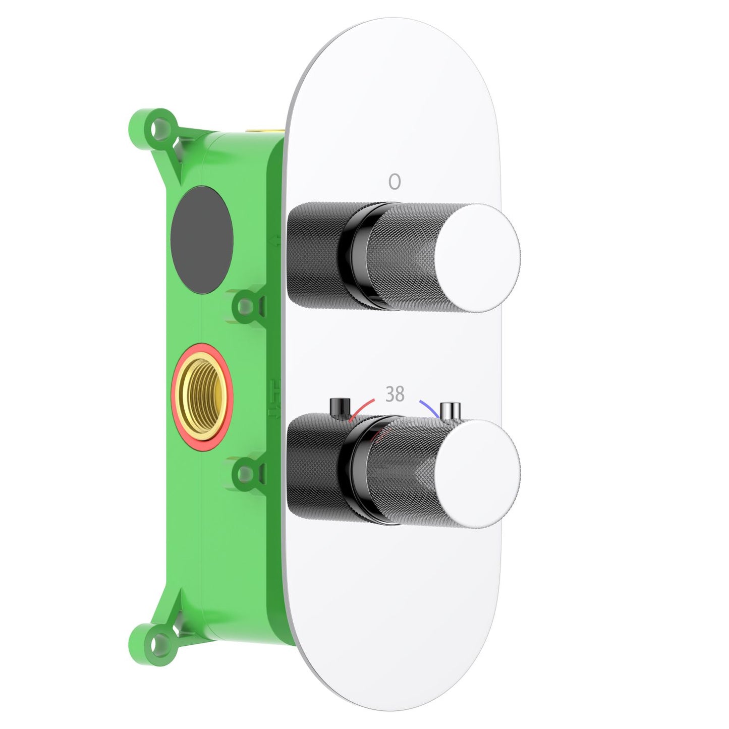 2-Function Concealed Thermostatic Shower Valve System with Rough-In Box VT1052201