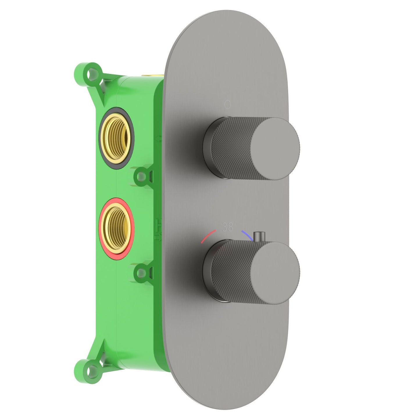 3-Function Concealed Thermostatic Shower Valve System with Rough-In Box VT1052301
