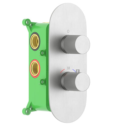 3-Function Concealed Thermostatic Shower Valve System with Rough-In Box VT1052301